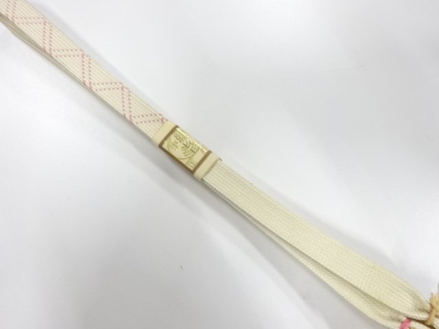 未使用品　正絹　帯留め用　手組三分紐